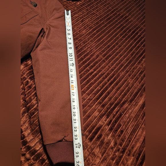 The North Face Maroon Jacket with Fur Hood - Picture 12 of 13